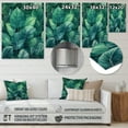 thumbnail image 4 of Designart "Green Leafs Harmony Botanical Beauty" Leaves Metal Wall Art Prints, 4 of 5