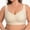 Beige, variant on Lumistal Bras for Women No Underwire Front Closure Wireless Full Cup Bra Side Breast Support Anti Sagging Comfort Bra Plus Size Bras for Women XL