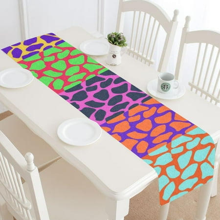 

MKHERT Giraffe Table Runner for Wedding Party Banquet Decoration 14x72 inch
