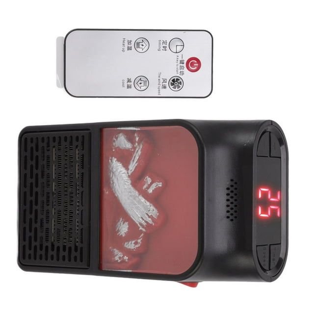 Flame Mini Heater, Mini 1000W PTC Ceramic Fast Heating Portable Fireplace Heater, Silent with Fireproof Frosted Casing for Home