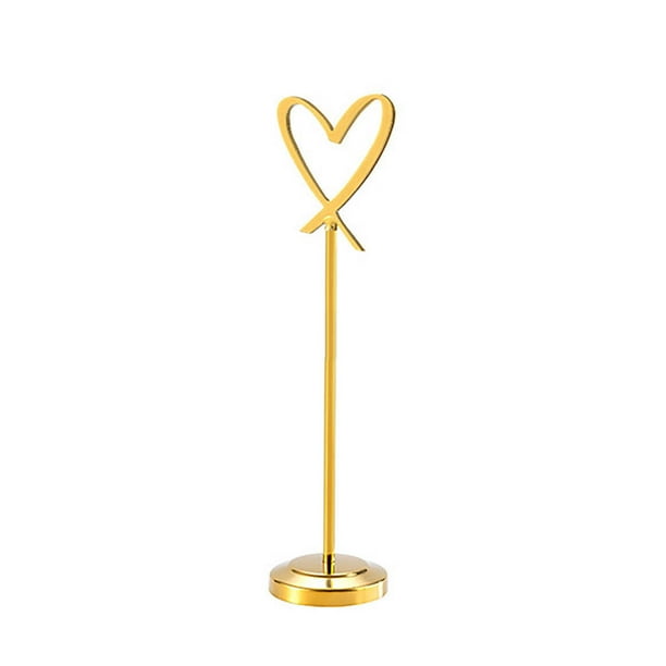 BLGAT Place Card Holders, Table Number Holders, Gold Silvery Picture