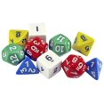 thumbnail image 3 of Set de Dados Poliedros 10 piezas School Specialty Colores Surtidos, 3 of 5