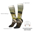 thumbnail image 4 of Fotbe Deep Forest Stone Green Dragon Calcetas Divertidas Estampadas para Hombre y Mujer, Calcetas de Algodón hasta la Rodilla para Caminar, Correr, Enfermería y Embarazo, 4 of 6
