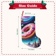thumbnail image 3 of KLL Starry Sky Pine Tree Donut for 18" Christmas Stocking Snowman Xmas Stocking Holiday Christmas Decoration Gifts for Family Kids, 3 of 8