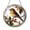 Acrylic 3.5 Inch, variant on Cute Robin Bird Stained Glass Suncatcher – Round Window Hanging for Home Decor