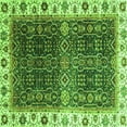 thumbnail image 1 of Ahgly Company Indoor Square Abstract Green Modern Area Rugs, 5' Square, 1 of 4