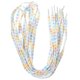 thumbnail image 1 of 4 Pairs Double Printed Flower Shoelaces Lace-up Shoes Laces Accessory (120cm), 1 of 4
