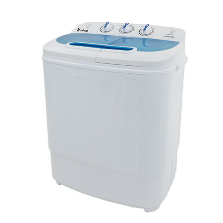 ZOKOP Compact Electric Semi-automatic Clothes Washing Machine Double Tub Mini Garment (Best Full Size Stackable Washer And Dryer 2019)