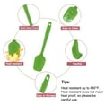 thumbnail image 3 of Uxcell Kitchen Cooking Silicone Spatula Heat Resistant Flipping Turner Cooking Baking Utensils Green, 3 of 7