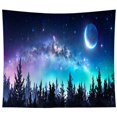 thumbnail image 1 of Tapiz de pared Forest Moon Room Aesthetic, 150 x 130 cm, microtela, 1 of 2