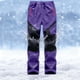 thumbnail image 5 of Pantalones largos para niños y niñas, a la moda, de color sólido, cálidos, resistentes al viento y al agua, para exteriores, senderismo, esquí, pantalones para niños., 5 of 5