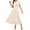 Beige, variant on Wdgfv Women's 2026 Summer Short Sleeve Maxi Dress Casual V Neck Hollow Out Eyelet Ruffle Swing A Line Long Dresses White XS