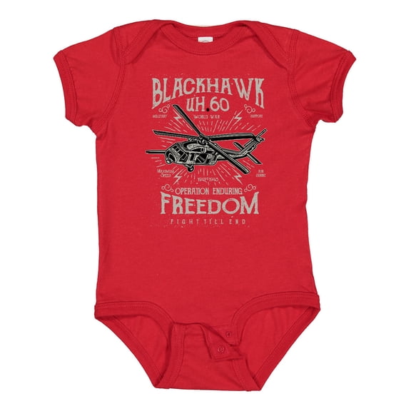 Inktastic Black Hawk Military Boys or Girls Baby Bodysuit