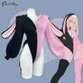 thumbnail image 4 of KORURACLUB Cosplay Sexy Outfit Cosplay Lingerie for Women Animal Costumes Long Sleeve Zipper Hooded Neck Bodysuit, 4 of 5