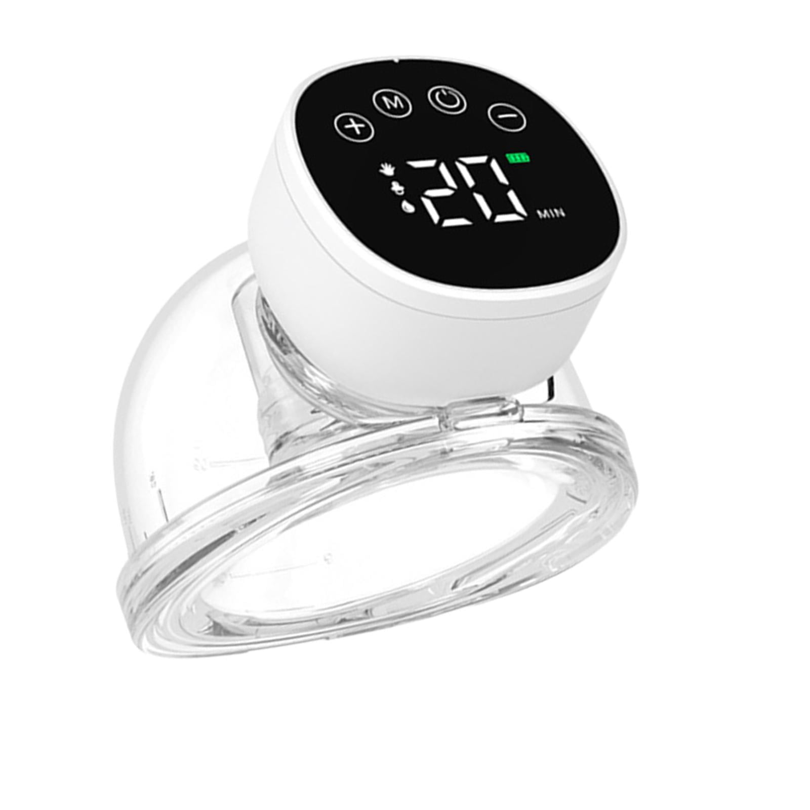 LeeQinersw Portable Milk Pump, Breastfeeding Pump, Strong Suction, Smart Display, Automatic Black 1pcs