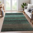 thumbnail image 6 of Addison Rugs Mayfield Premium Machine Washable Transitional Stripes Teal Rectangle Rug, 10' x 14', 6 of 6
