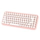 thumbnail image 1 of Teclado inalámbrico Bluetooth 308i con teclas redondas para juegos y 84 teclas para portátil Rosado, 1 of 9