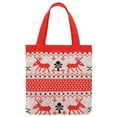 thumbnail image 2 of Spencer Tote Bag for Women, Lightweight Christmas Tote Holiday Santa Claus Xmas Tree Elk Pattern Grocery Shopping Bag Handbag, 2 of 9
