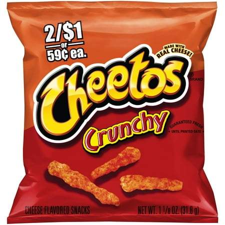 Cheetos Crunchy Cheese Flavored Snacks 1.125 oz. Bag