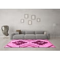 thumbnail image 3 of Ahgly Company Indoor Square Southwestern Pink Country Area Rugs, 7' Square, 3 of 4