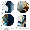 thumbnail image 3 of Designart Abstract Geode Gold And Blue Marble I Canvas Wall Art, 3 of 5