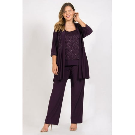 R&M Richards Mother Of The Bride Formal Plus Size Pant Suit