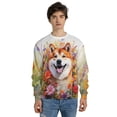 thumbnail image 4 of Welcome Spring Summer Akita Portrait Flower Blue Sky All Over Print 3D Sweatshirt Unisex Merch Inu Dog Lover - 12001, 4 of 6