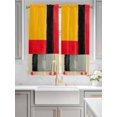 thumbnail image 3 of Living Room Curtains 72 Inches length, Modern Geometric Window Treatment Curtain Drapes, Yellow Red Black Abstract Art Contemporary Light Filtering Drapes for Bedroom Laundry Room, 52"x72", 2 Panels, 3 of 7
