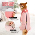 thumbnail image 5 of Traje de recuperación de cirugía para perros Camisa de manga larga de 4 patas Mono de pijama suave Traje antilamidos para perros pequeños y medianos, 5 of 5