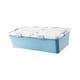 thumbnail image 5 of Caja de almacenamiento debajo de la cama, organizador de armario, resistente y grueso, práctico cajón organizador, contenedor de almacenamiento con Azul, 5 of 8