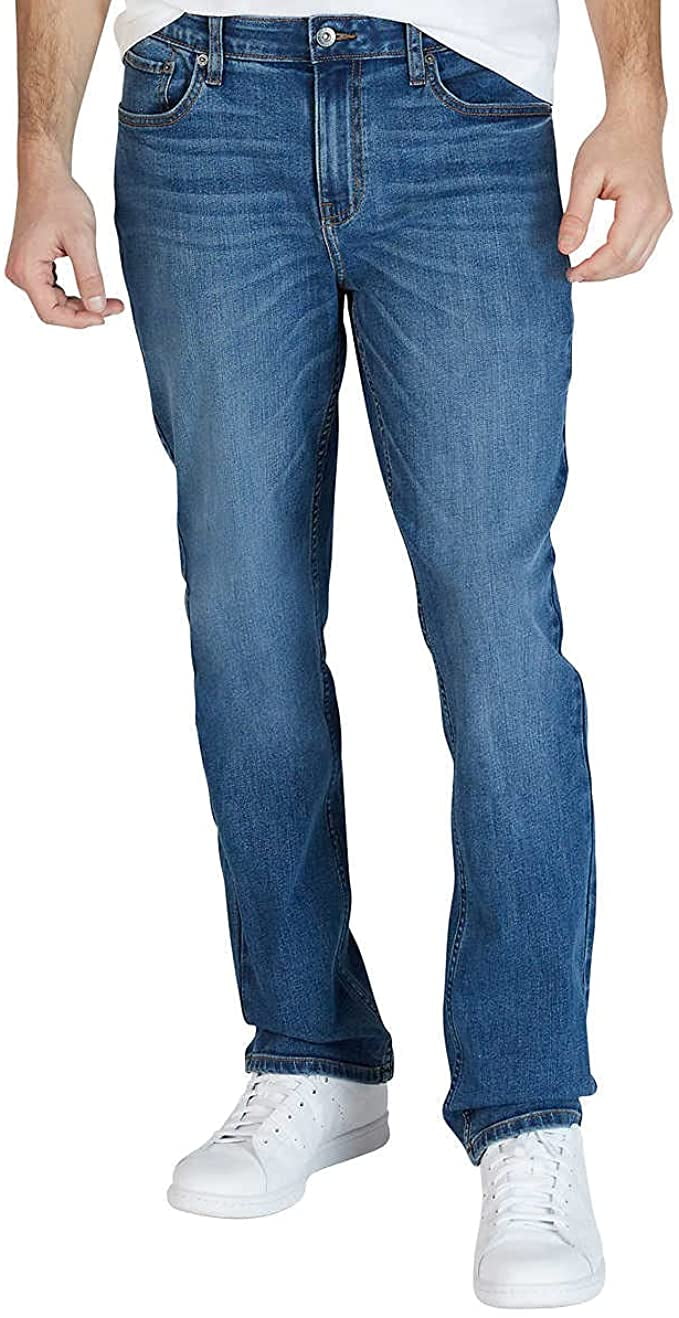 NWT Eddie Bauer Men's Authentic Denim Jeans Straight Fit Khaki 32 to 42 $49.95 