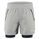 thumbnail image 2 of Shorts deportivos Pantalones cortos para correr Lixada 2 en 1 para hombre, pantalones cortos de ciclismo de maratón de secado rápido y transpirable Lixada Shorts deportivos, 2 of 7