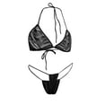 thumbnail image 6 of Xysaqa Womens Halter Sexy Brazilian Bikini Sets Women 2 Piece Swimsuit String Top Thong Bathing Suits Swimwear S-XL (No Padded), 6 of 9