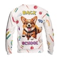 thumbnail image 2 of Back to School Cute Corgi All Over Print 3D Sweatshirt Unisex Merch Welsh Corgi Dog Lover Gifts Idea - 13010, 2 of 6