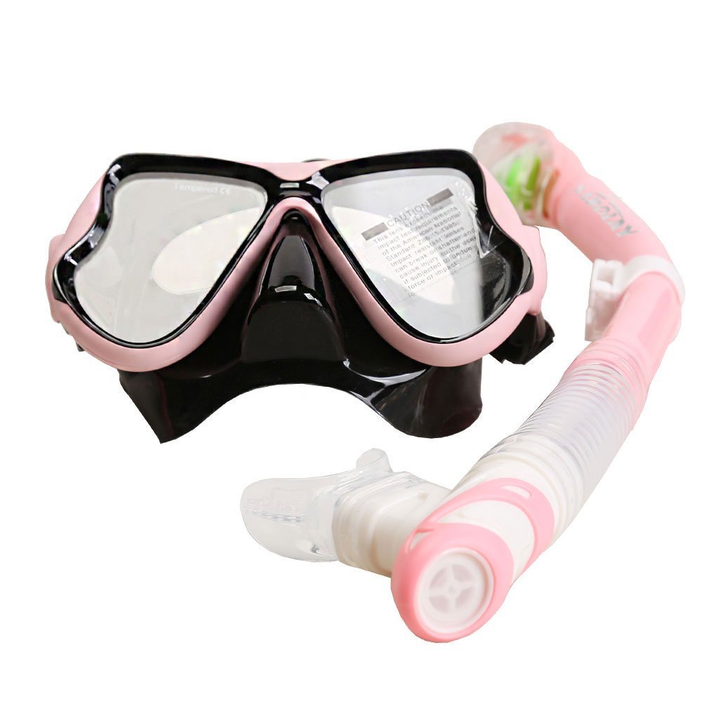 EpicGadget Scuba Snorkeling Mask Snorkel Set for Adults, Diving Mask