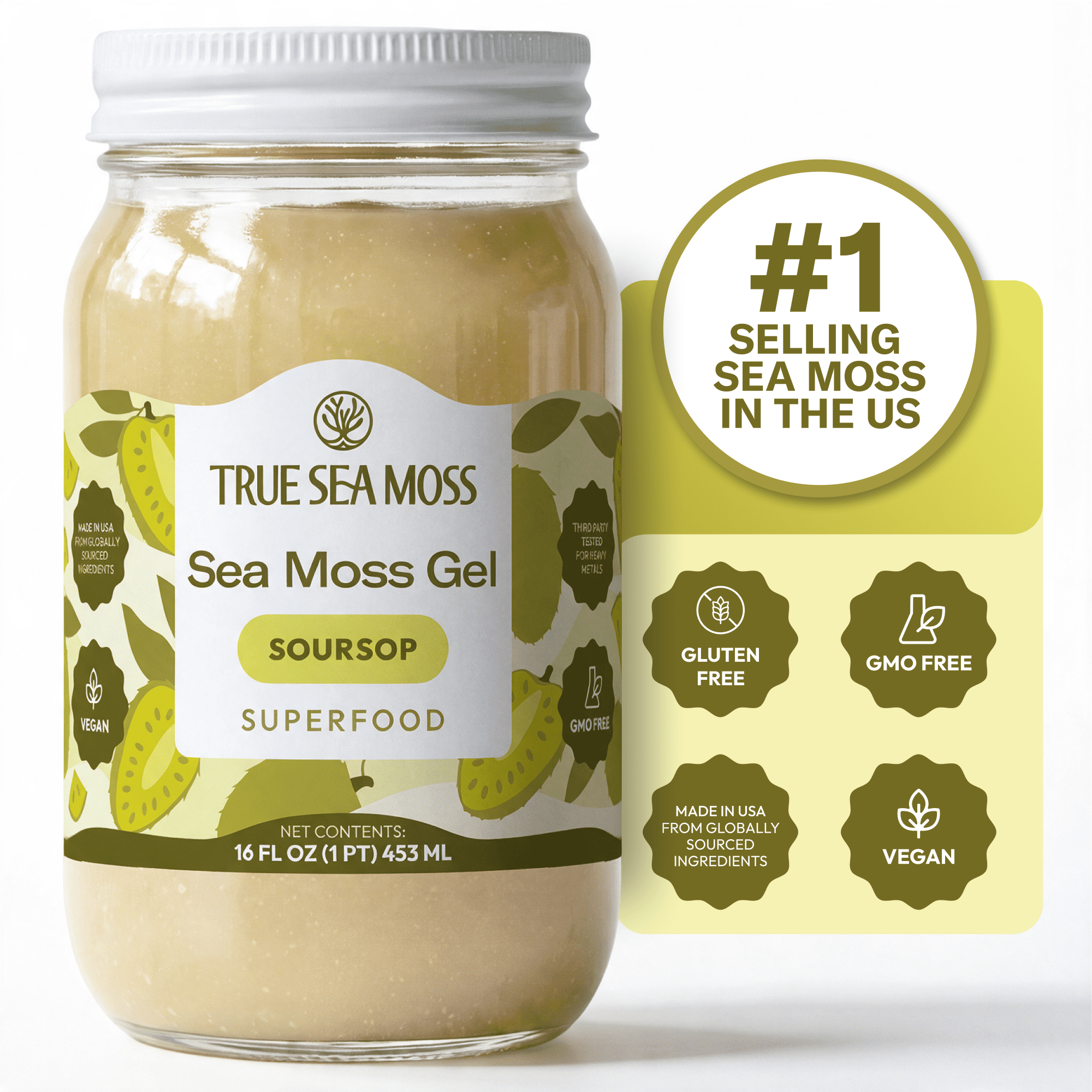 TrueSeaMoss, Irish Sea Moss Gel, Wildcrafted, 16 fl oz - Walmart.com