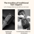 thumbnail image 2 of Máquina para cortar cabello inalámbrica, cortadora de pelo con extremo dividido, carga tipo c, removedor automático de extremos, cuidado del cabello dañado, 2 of 4