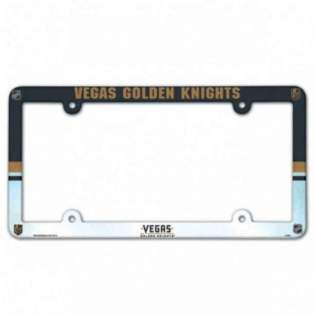 Las Vegas Golden Knights Cadre de Plaque d'Immatriculation en Plastique Couleur