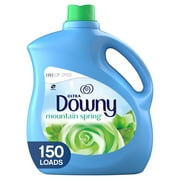 Downy Mountain Spring, 150 Loads Liquid Fabric Softener, 129 fl oz