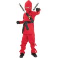 thumbnail image 1 of UNDERWRAPS Costumes Grands Garçons Costume Ninja Rouge pour Enfants, Petit Costume 4-6 Ans, Rouge, Petit, 1 of 3