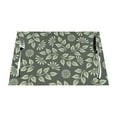 thumbnail image 1 of XMXT 1 Pcs Woven Placemats, Fresh Green Leaf Texture Stain Resistant Anti-Skid Placemat for Kitchen Table, 12 x 18 inches, 1 of 6