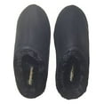 thumbnail image 1 of TruGel Soft Insole Miracle Comfortable Fur Slippers Machine Washable - Black (Deluxe Small), 1 of 2