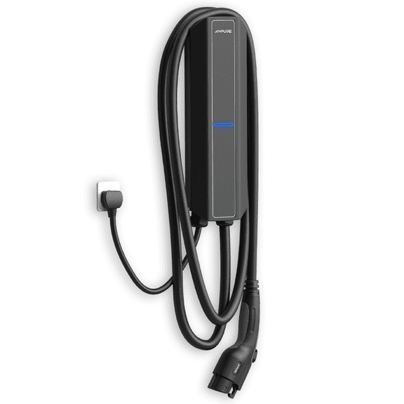 AMPURE TurboDX - Plug - In Level 2 EV Charger, 32A Fast Charging, IP67 Water Resistant, SAE J1772 Compatible