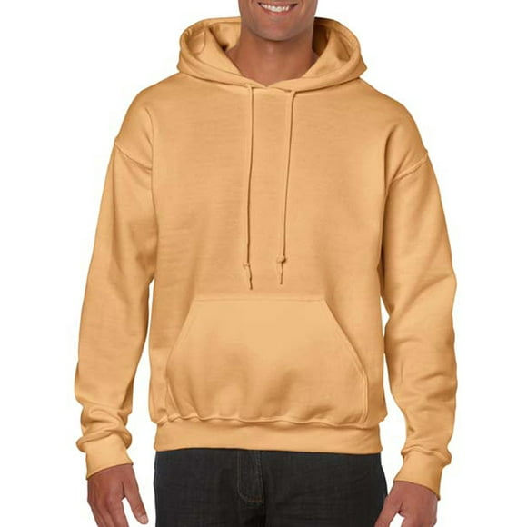 Gildan Mens Heavy Blend Hooded Sweatshirt, S, Old Gold