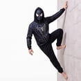 thumbnail image 4 of Moonsky Spider Cosplay Hoodie, Full Zip Face Mask Sweatshirt Streetwear Jacket for Theme Party, 4 of 6