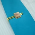 thumbnail image 2 of Dodo Bird Square Tie Bar Clip Clasp Tack- Silver or Gold, 2 of 4