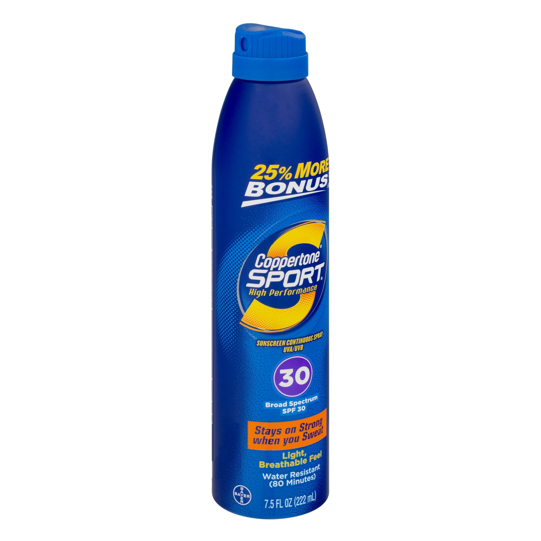 Coppertone Sport Sunscreen Spray SPF 30, 7.5 FL OZ