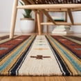 thumbnail image 4 of SAFAVIEH Kilim Sherisse Tribal Area Rug, Ivory/Rust, 5' x 8', 4 of 11