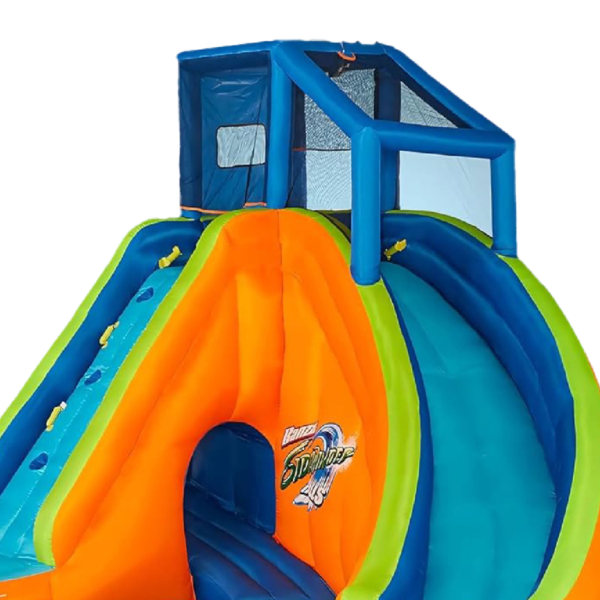 Banzai Sidewinder Falls Inflatable Water Slide and Park Pool, Multi-Color