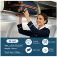 thumbnail image 5 of Travelhouse 3-Piece Hardside Spinner Carry on Luggage Set with TSA Lock and Travel Bag, Blue, 5 of 8
